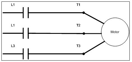 Across the Line Starting Circuit