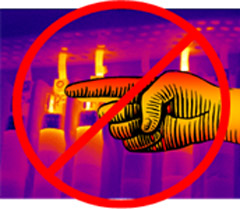 A potentially devastating novice thermographer mistake is pointing.