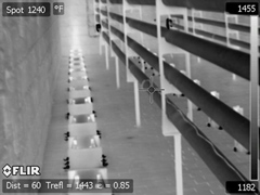 Imagen de inspección de alta temperatura.