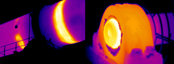 The further from the surface being inspected the greater the thermal gradient.