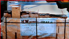 Ejemplos de ladrillos refractarios, con diferentes grosores (parte superior).