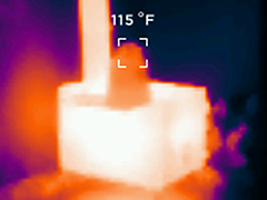 The wood stove used to heat the canvas tent.