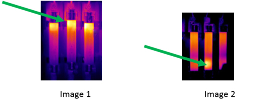 Different types of fuses can produce strange thermal patterns