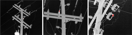 Imagen a la izquierda tomada sin lente teleobjetivo. Imágenes al centro y a la derecha tomadas con lente teleobjetivo.