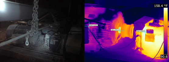 Working carefully in dark areas. 