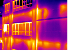 A precast panel on a hospital.