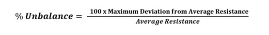 Three-phase motor circuit formula.