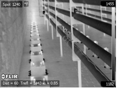 An example of an image of a high-temperature inspection.