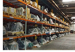 Spare storage room facility for motors