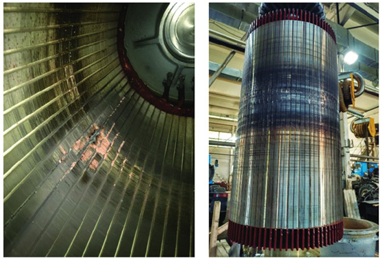 Spare motors in storage