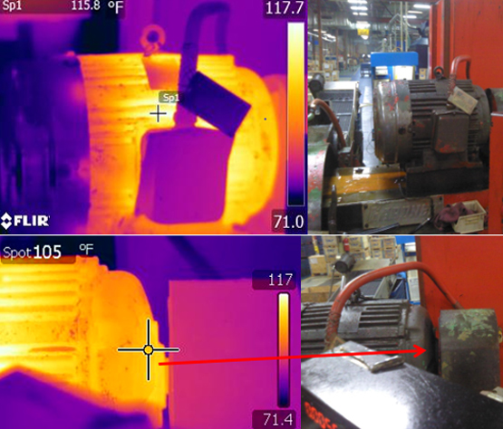 The mechanical portion of the same piece of equipment.